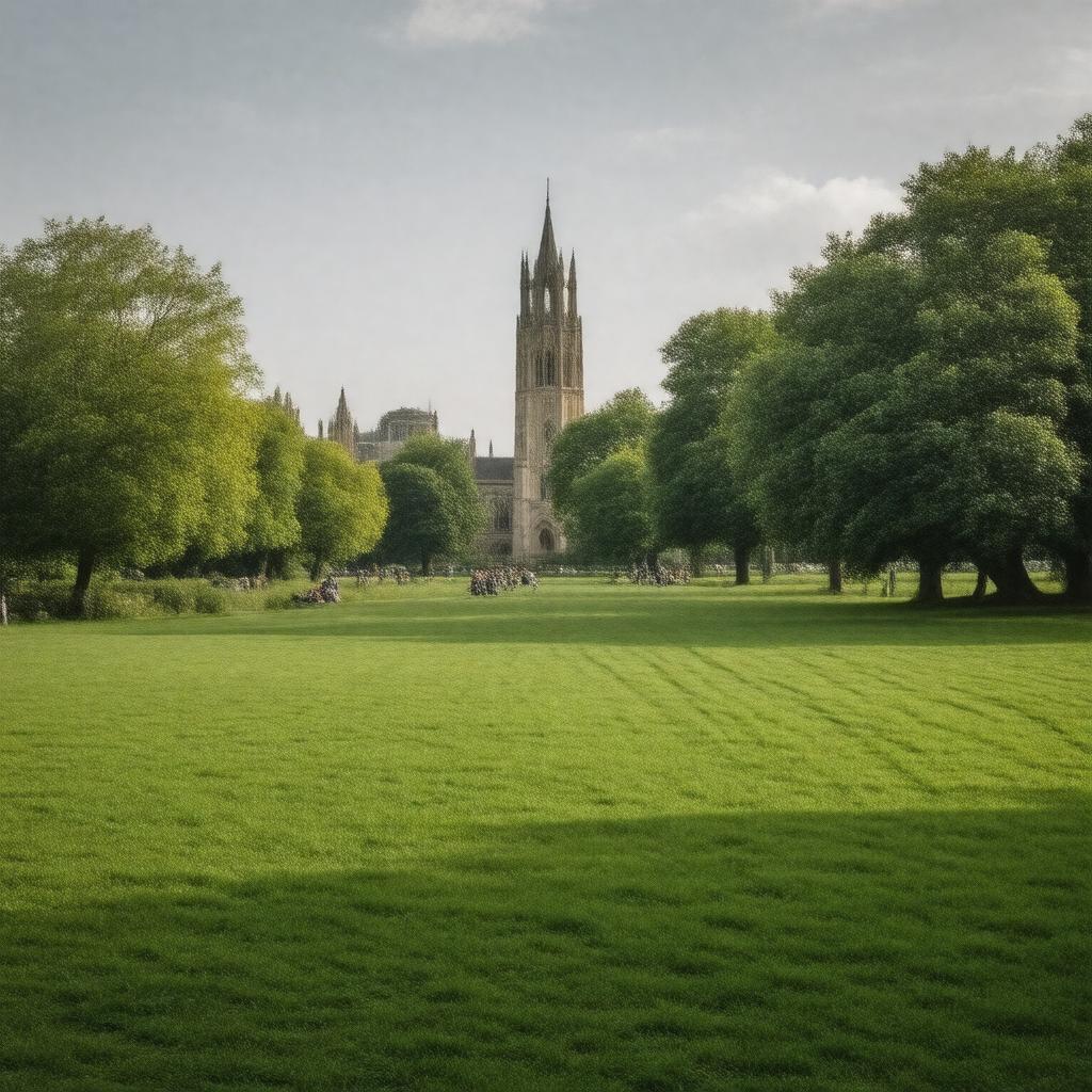 AI-created image of Christ Church Meadow