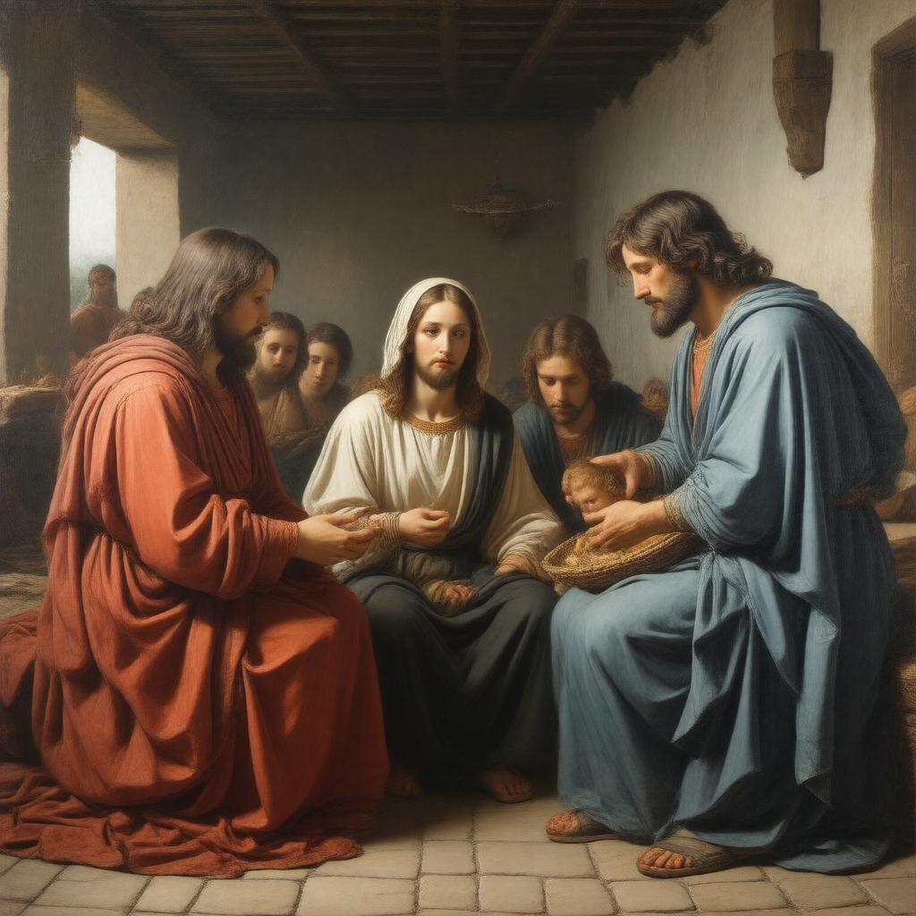 Click to view larger image AI-created image of Christ in the House of His Parents