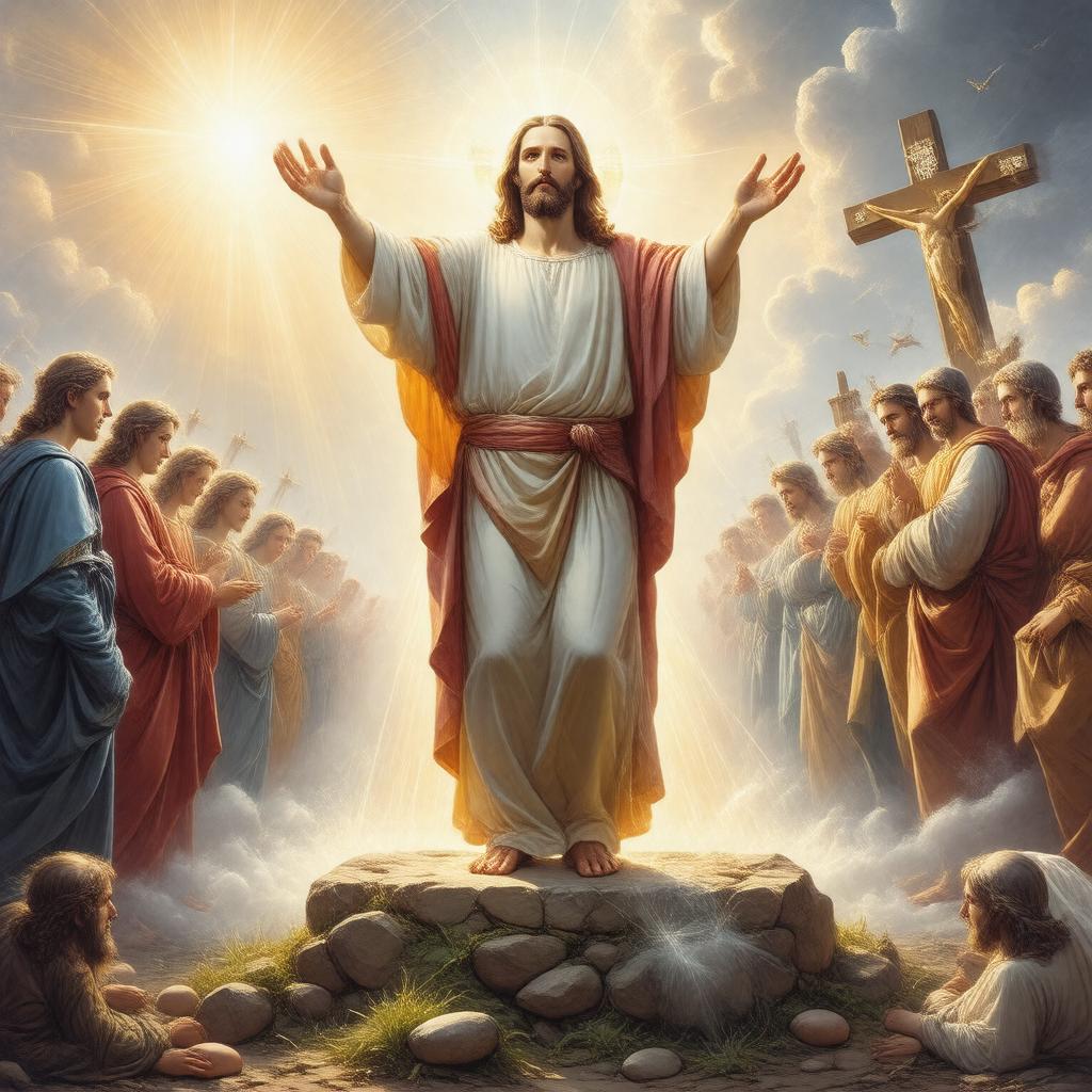 AI-created image of Christ the Lord Is Risen Today