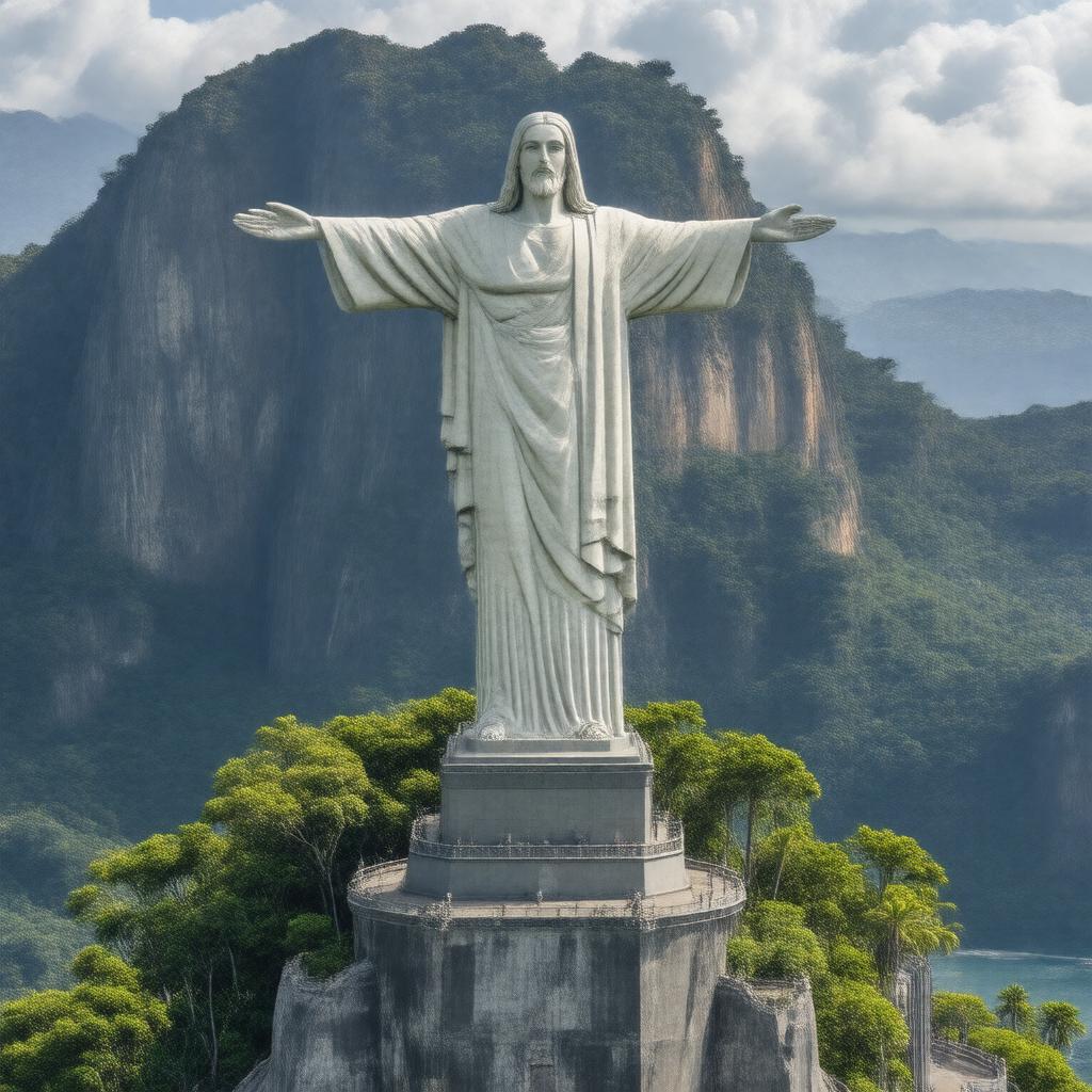 AI-created image of Christ the Redeemer