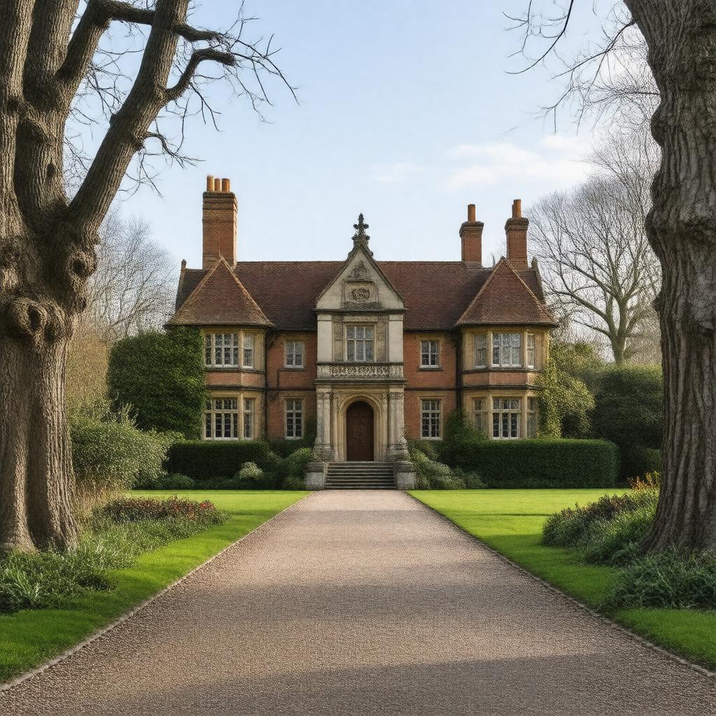 AI-created image of Christchurch Mansion