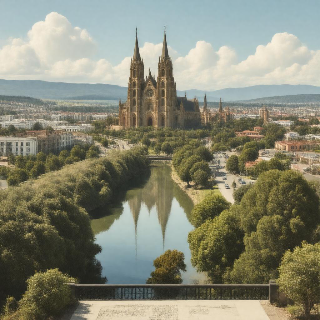 AI-created image of Christchurch, New Zealand