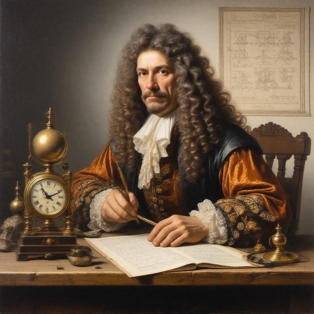 AI-created image of Christiaan Huygens