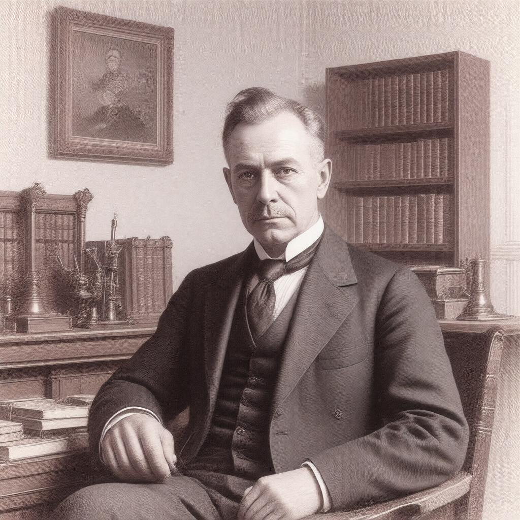 AI-created image of Christian Bohr