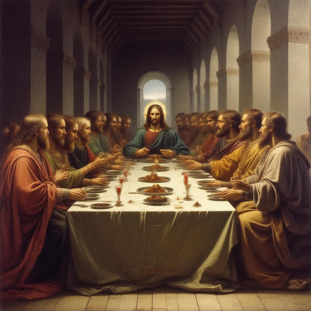 AI-created image of Christian Last Supper
