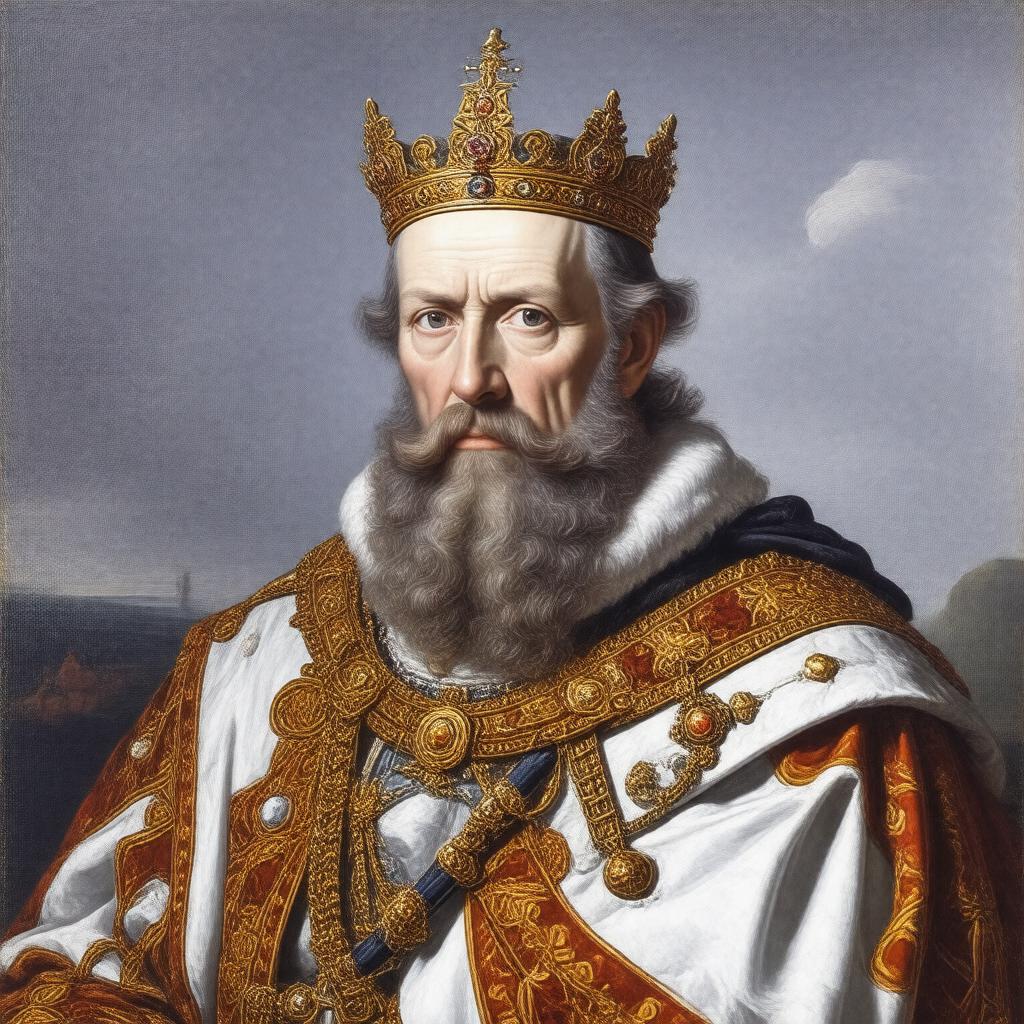 AI-created image of Christian V of Denmark