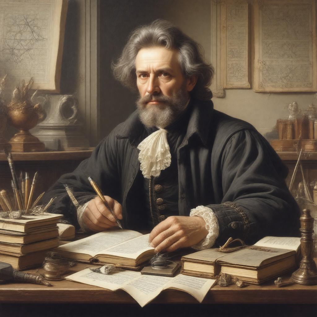 AI-created image of Christian Wolff