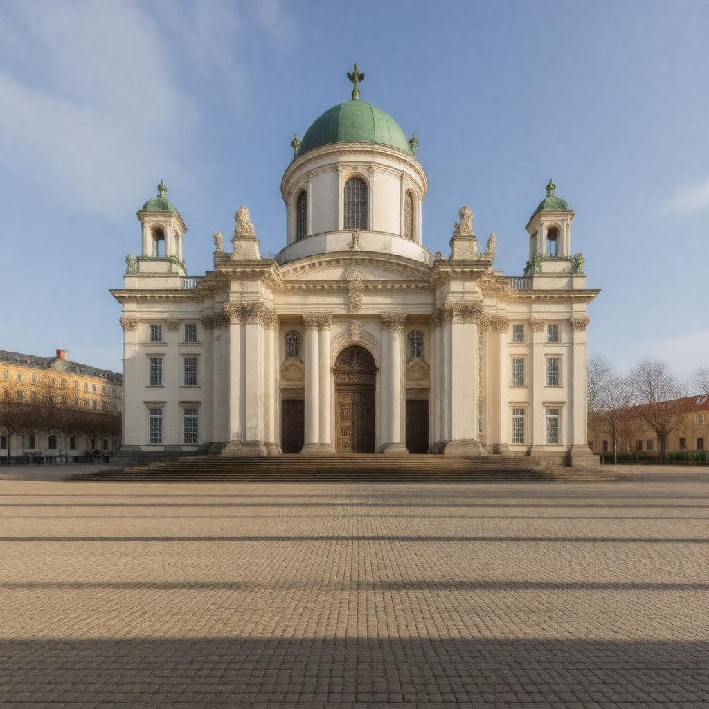 AI-created image of Christiansborg Palace Chapel, Copenhagen