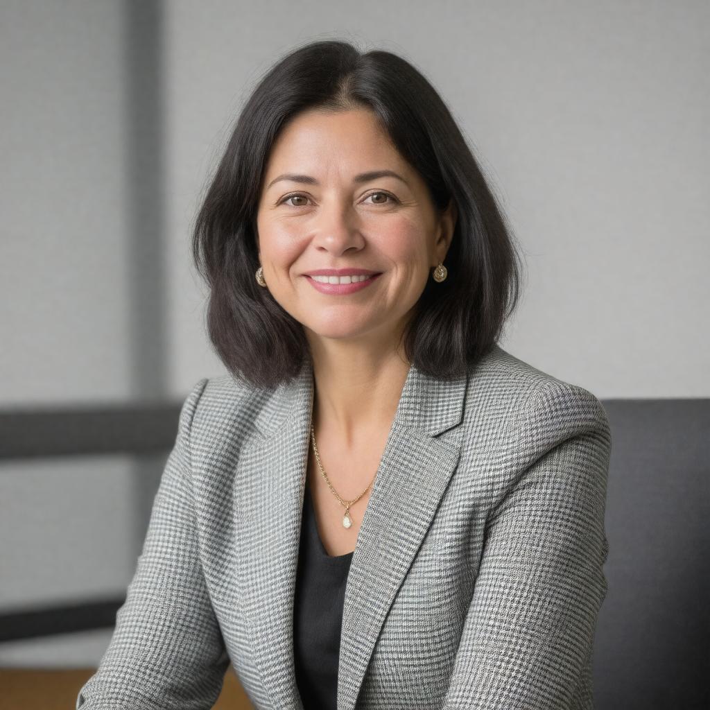 AI-created image of Christina Paxson