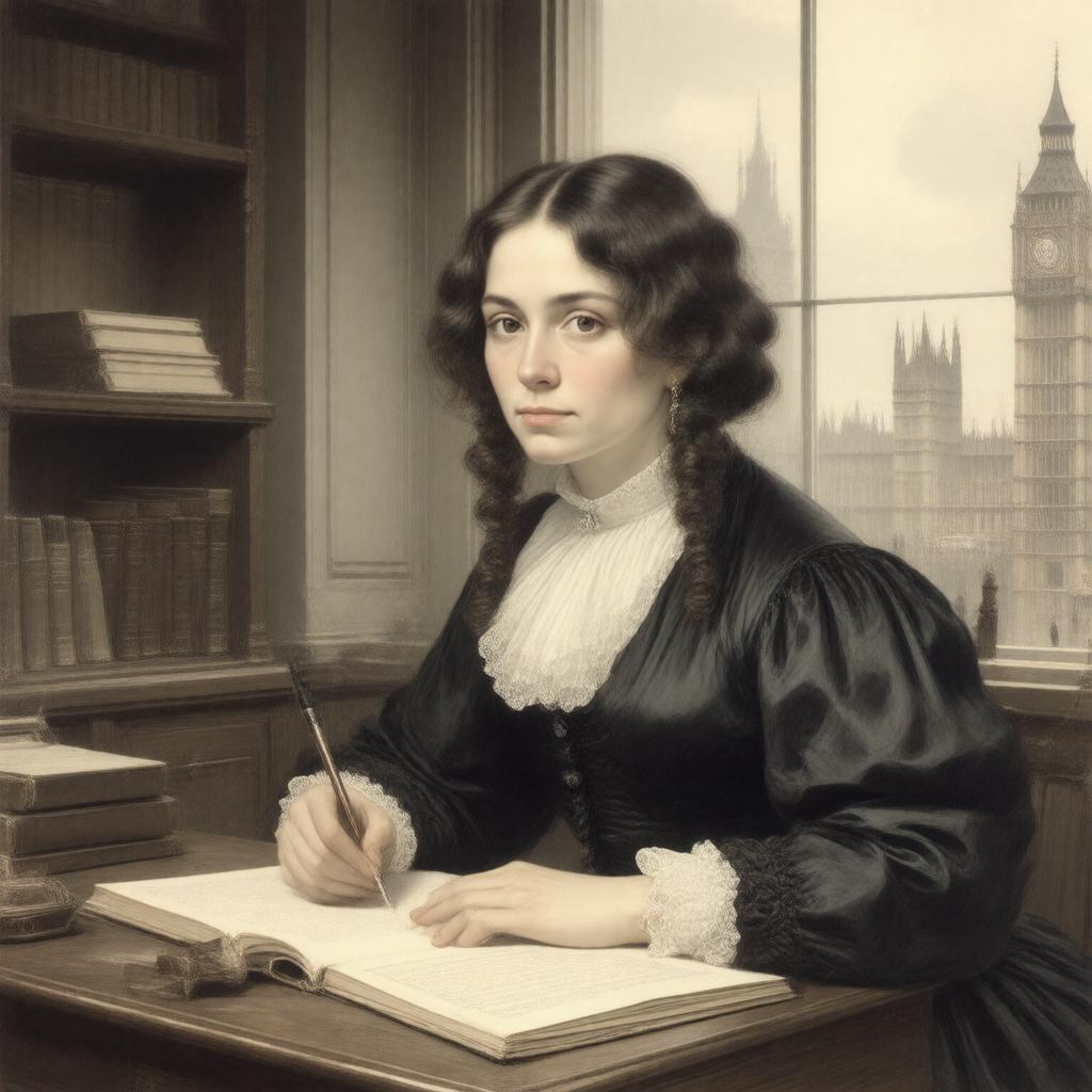 AI-created image of Christina Rossetti