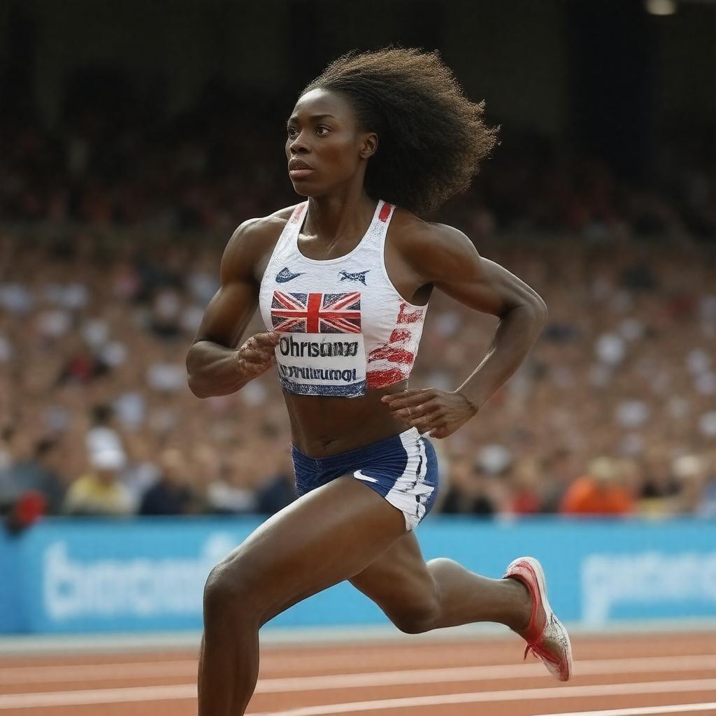 Click to view larger image AI-created image of Christine Ohuruogu