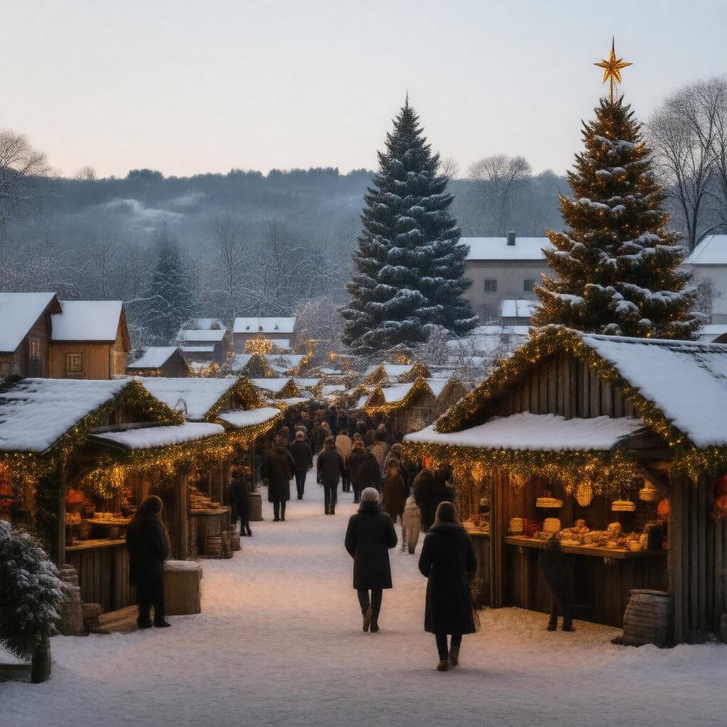 AI-created image of Christmas markets