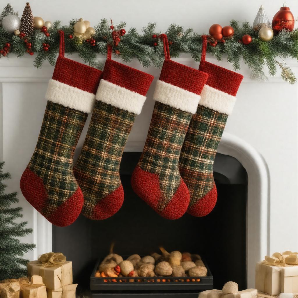 AI-created image of Christmas stockings