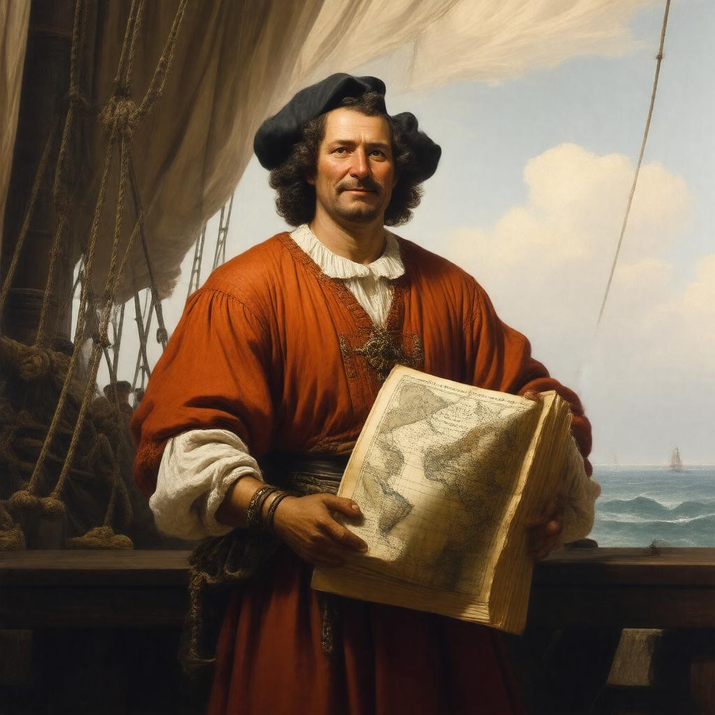 AI-created image of Christopher Columbus