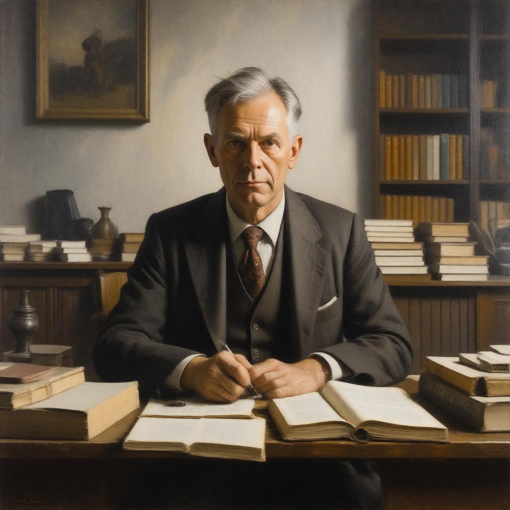 AI-created image of Christopher Isherwood