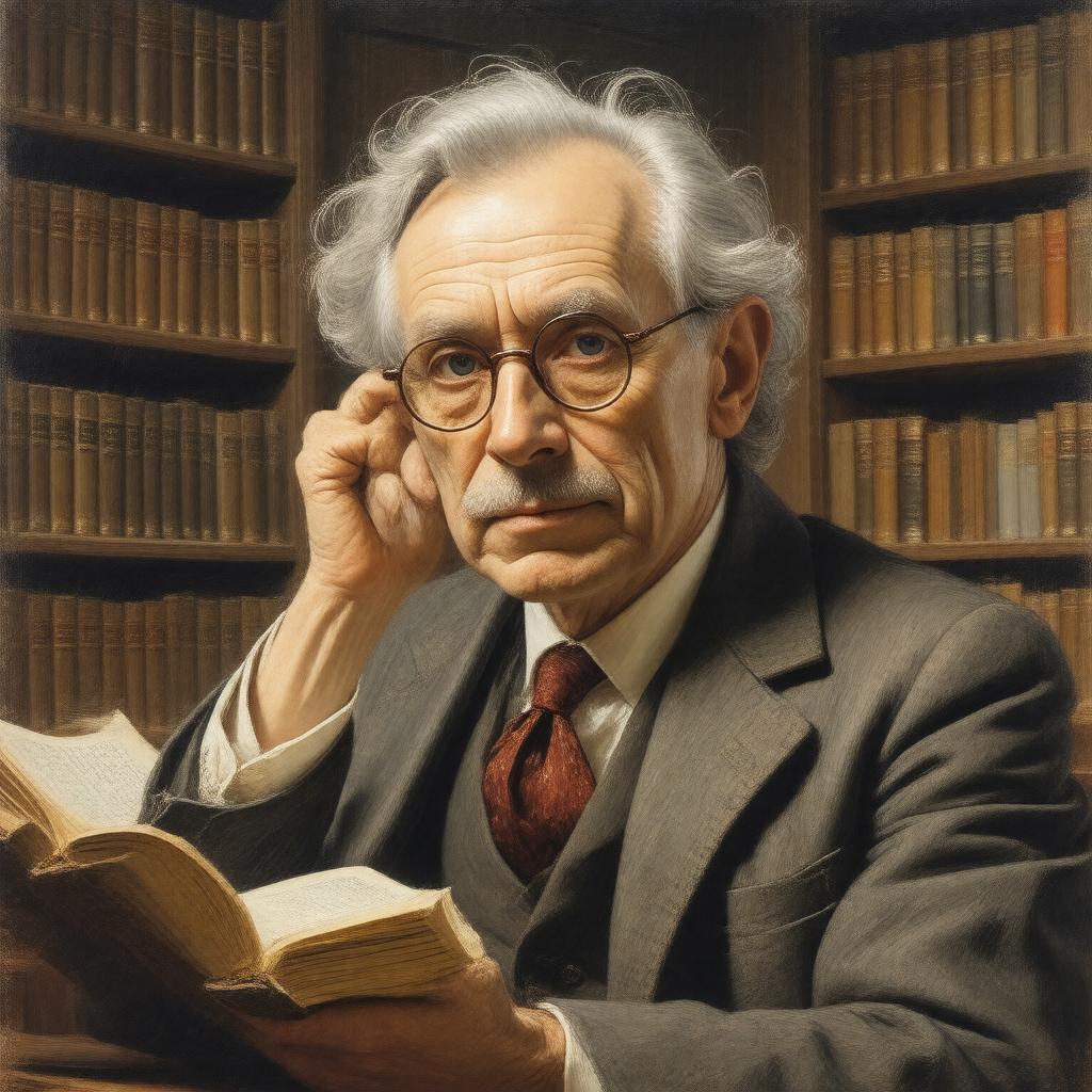 AI-created image of Christopher John Reuel Tolkien