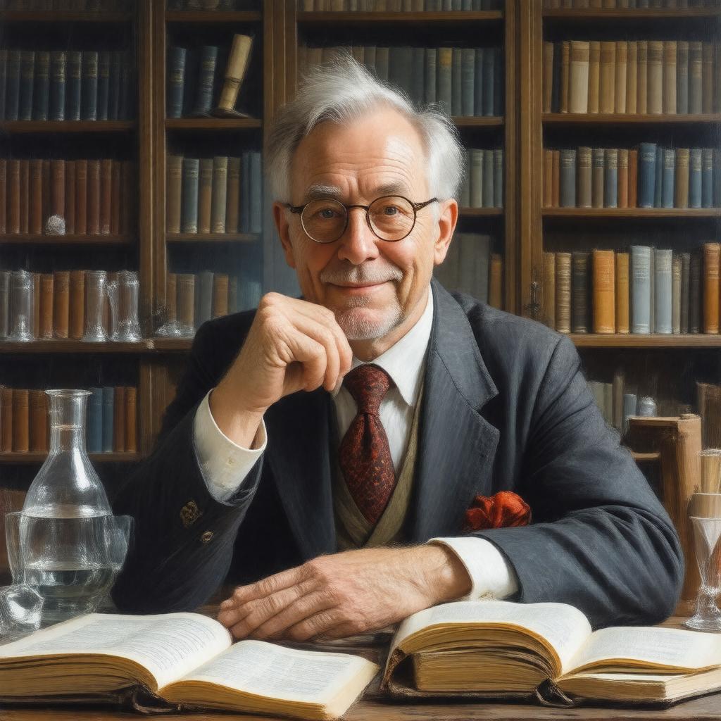 AI-created image of Christopher Longuet-Higgins