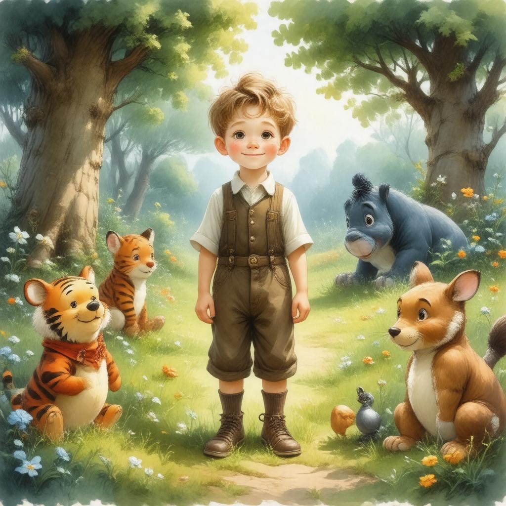 AI-created image of Christopher Robin