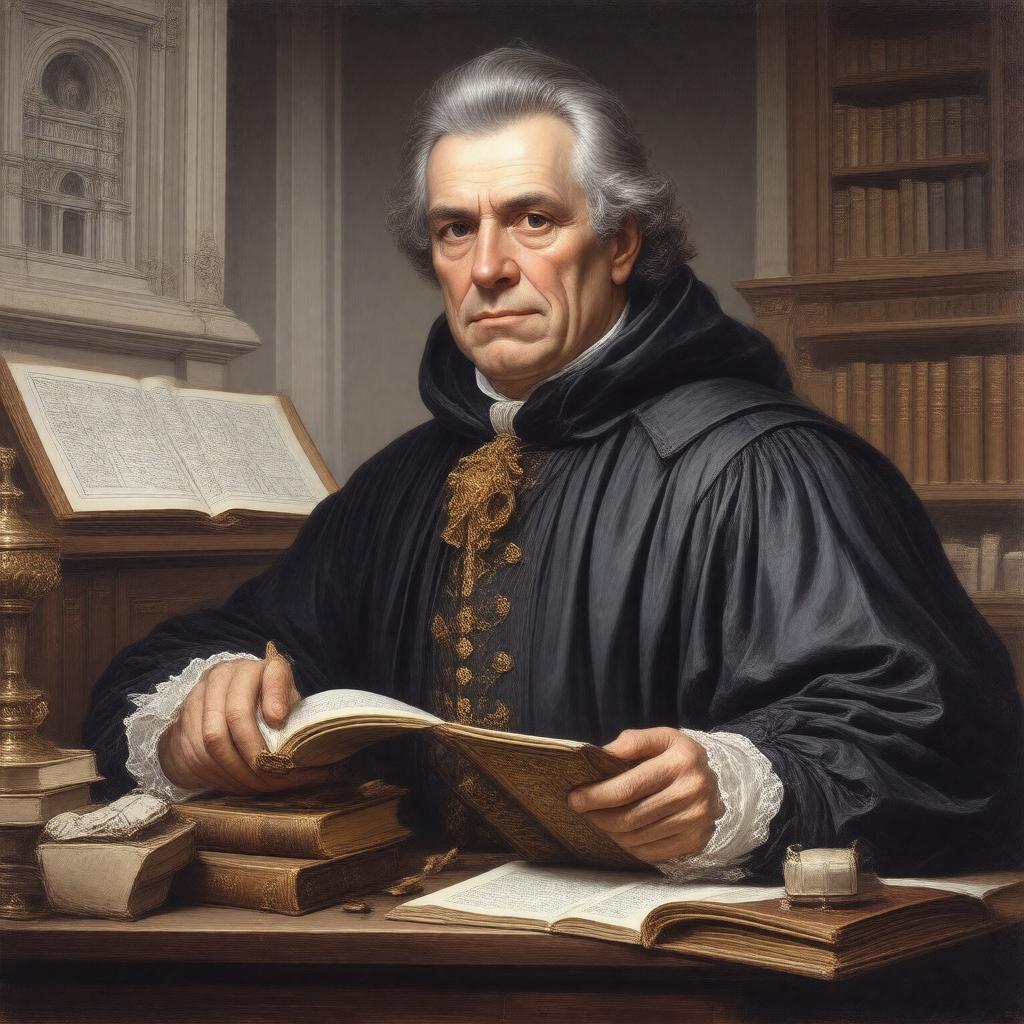 AI-created image of Christopher Wren (senior)