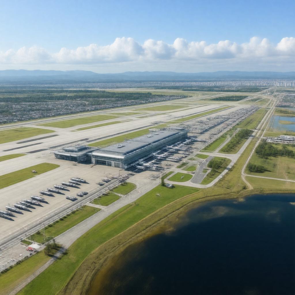 AI-created image of Chubu Centrair International Airport