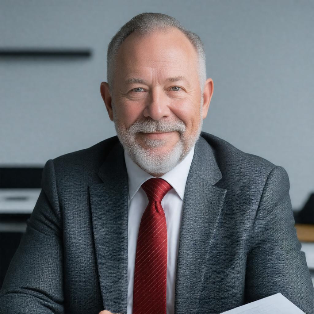 AI-created image of Chuck Geschke