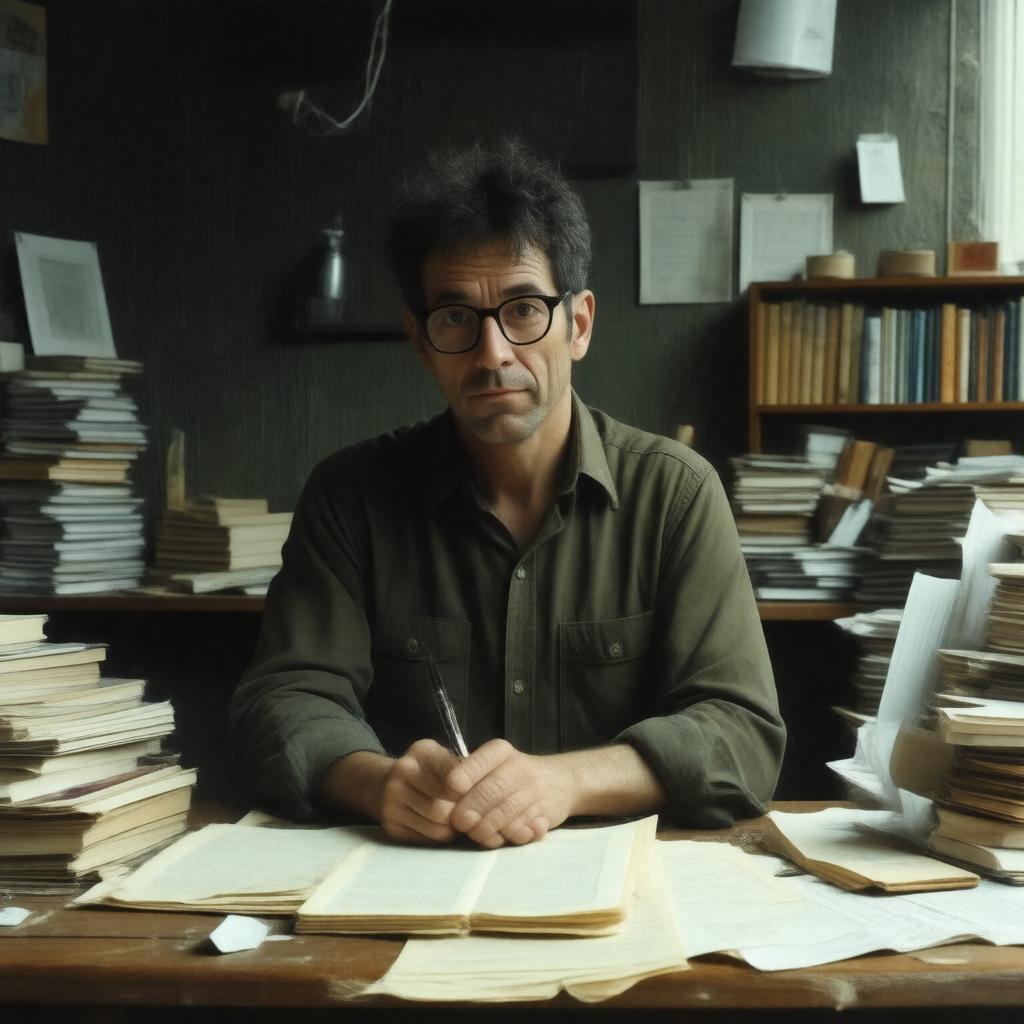 AI-created image of Chuck Palahniuk