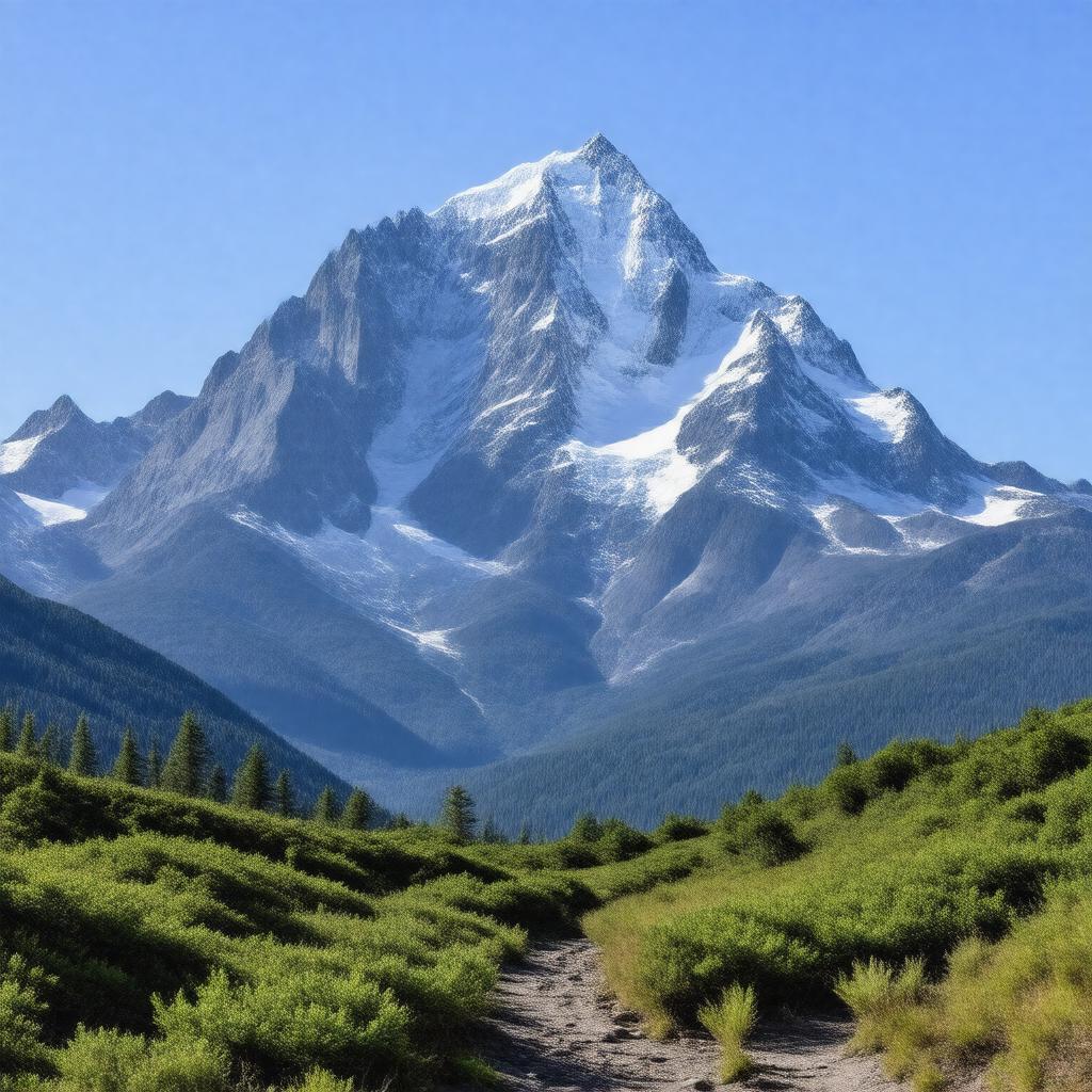 AI-created image of Chugach Mountains