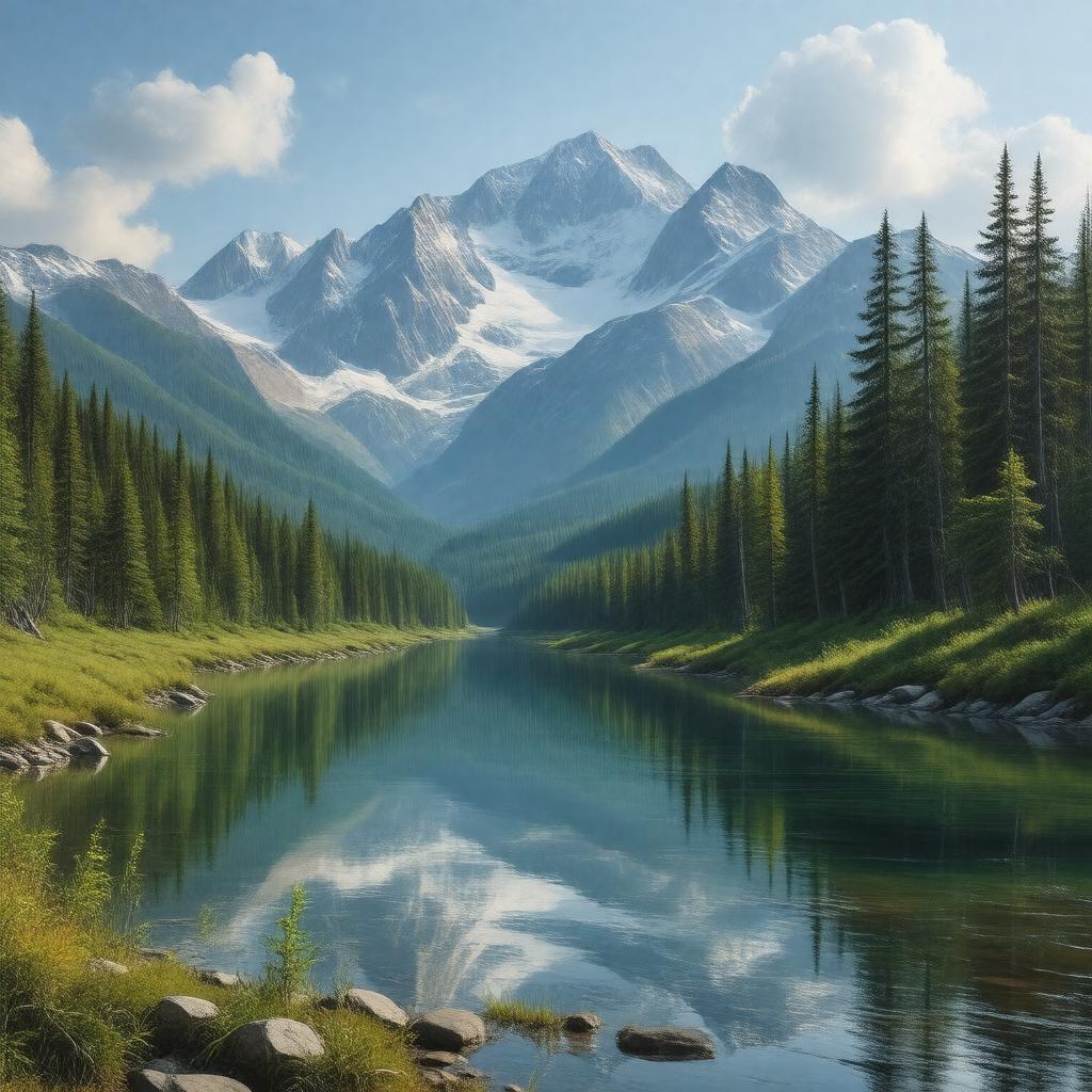 AI-created image of Chugach National Forest