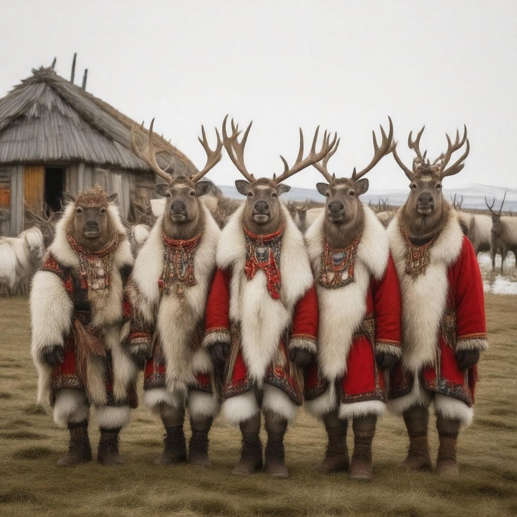 AI-created image of Chukchi people