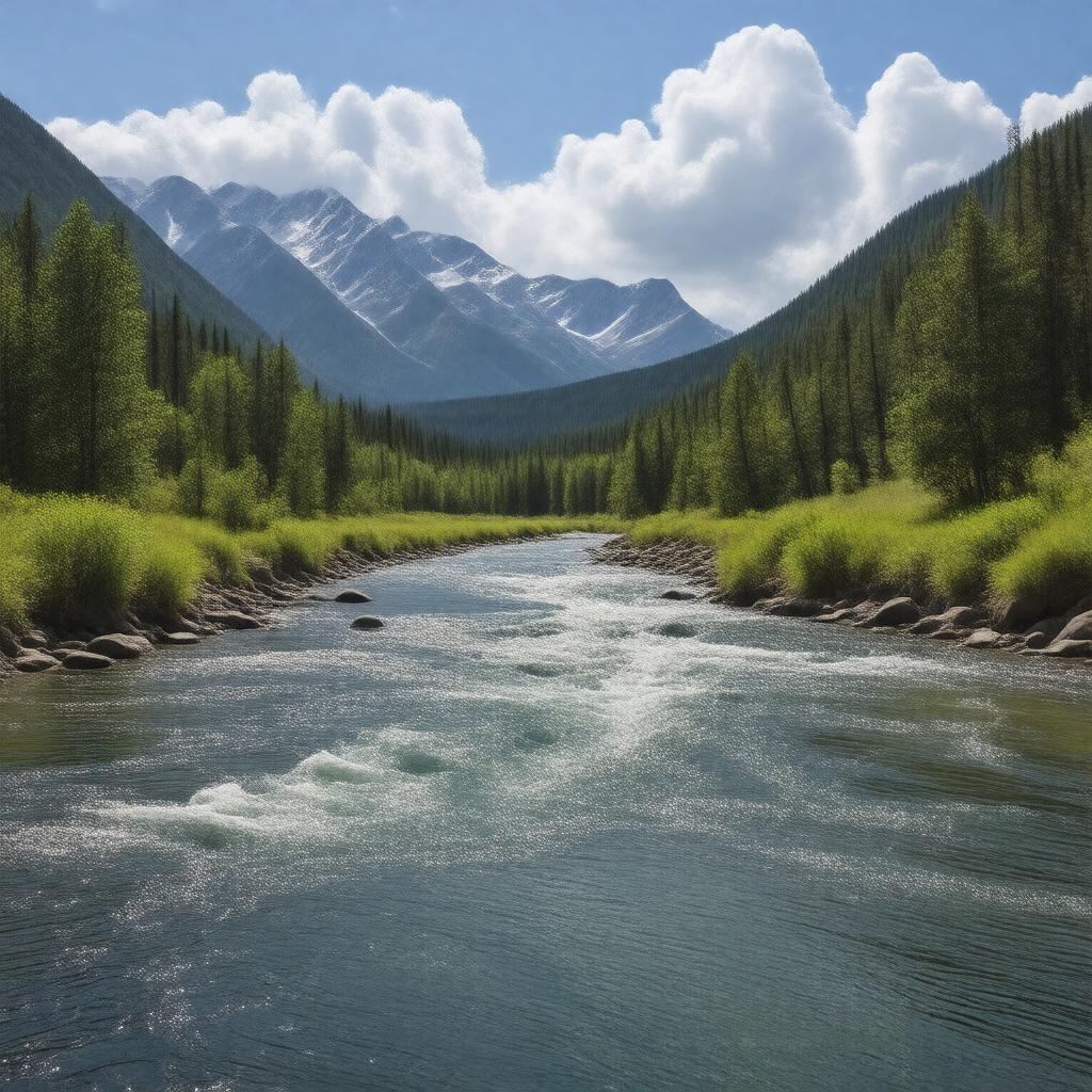 AI-created image of Chulitna River