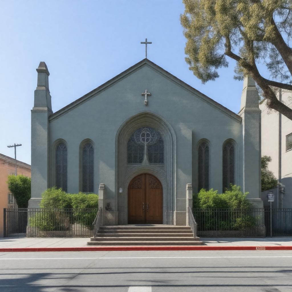 AI-created image of Church for the Fellowship of All Peoples