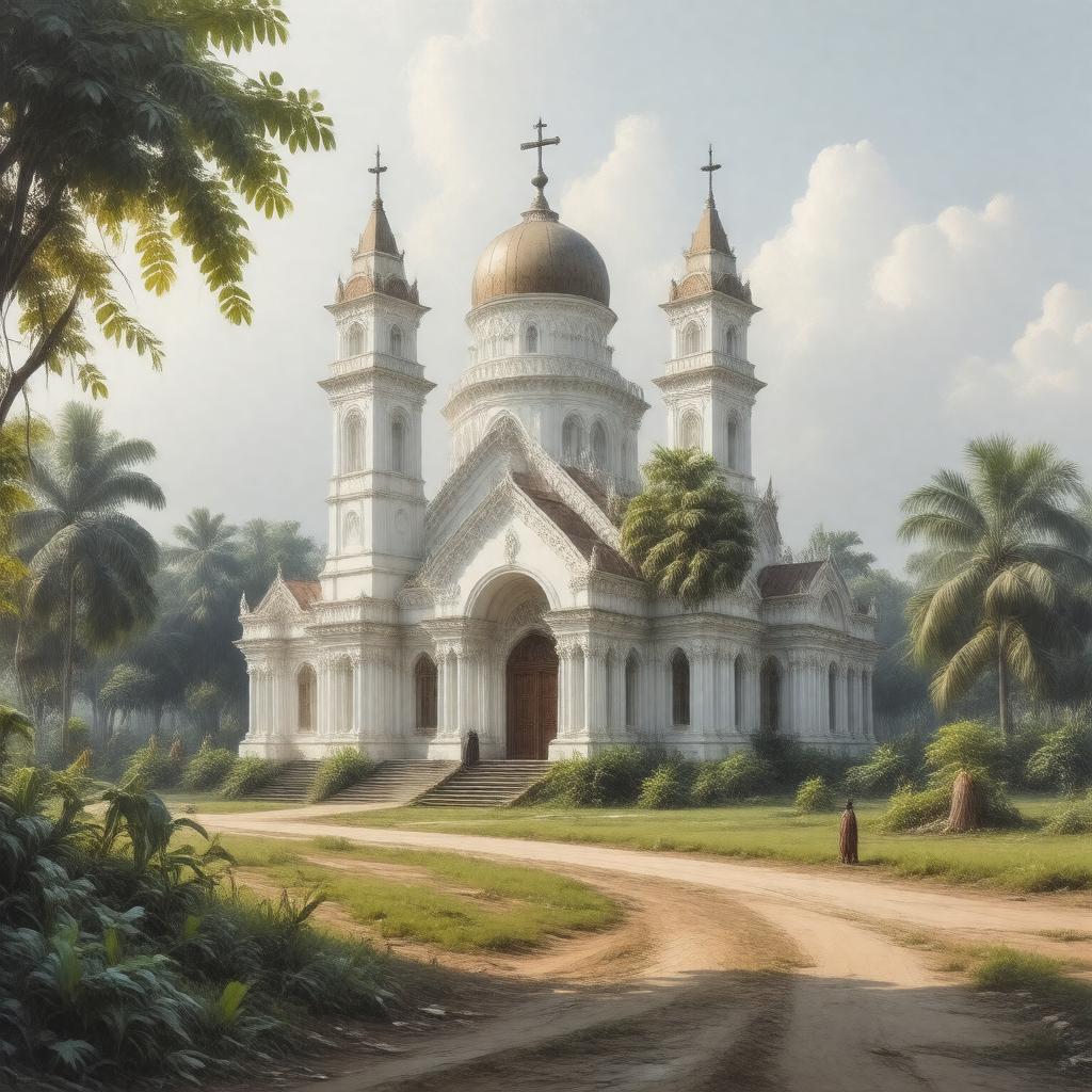 AI-created image of Church of Bangladesh