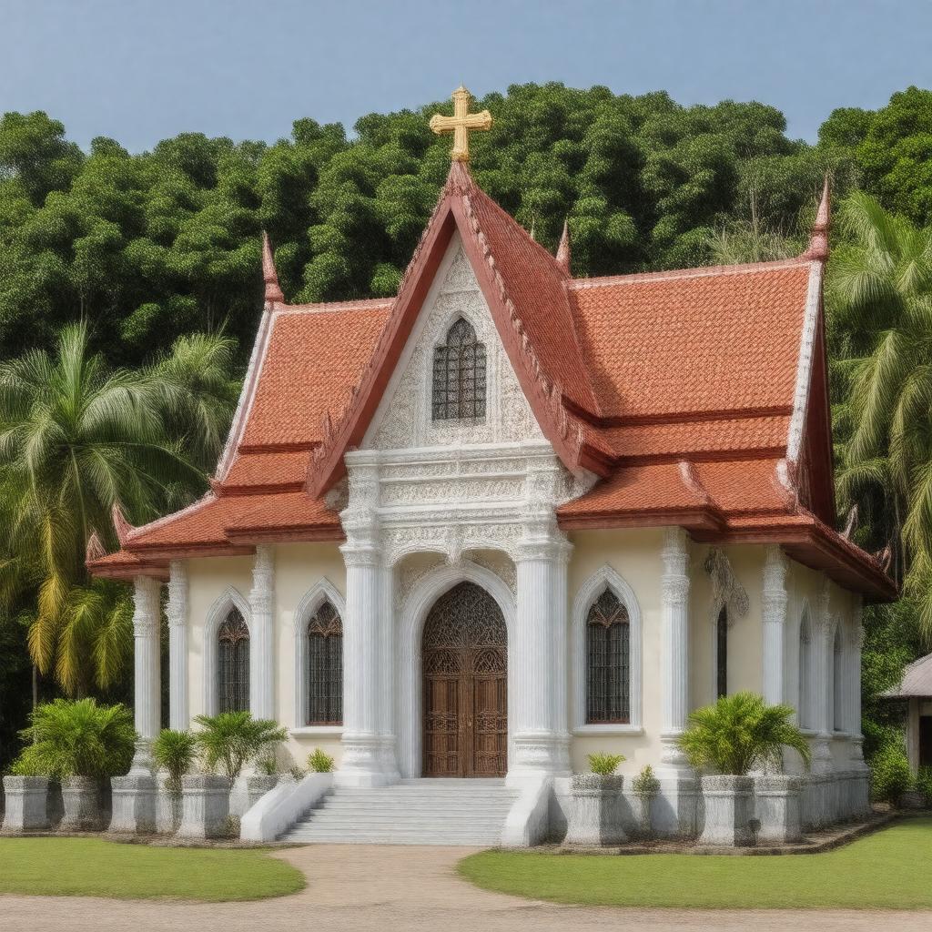 AI-created image of Church of Christ in Thailand