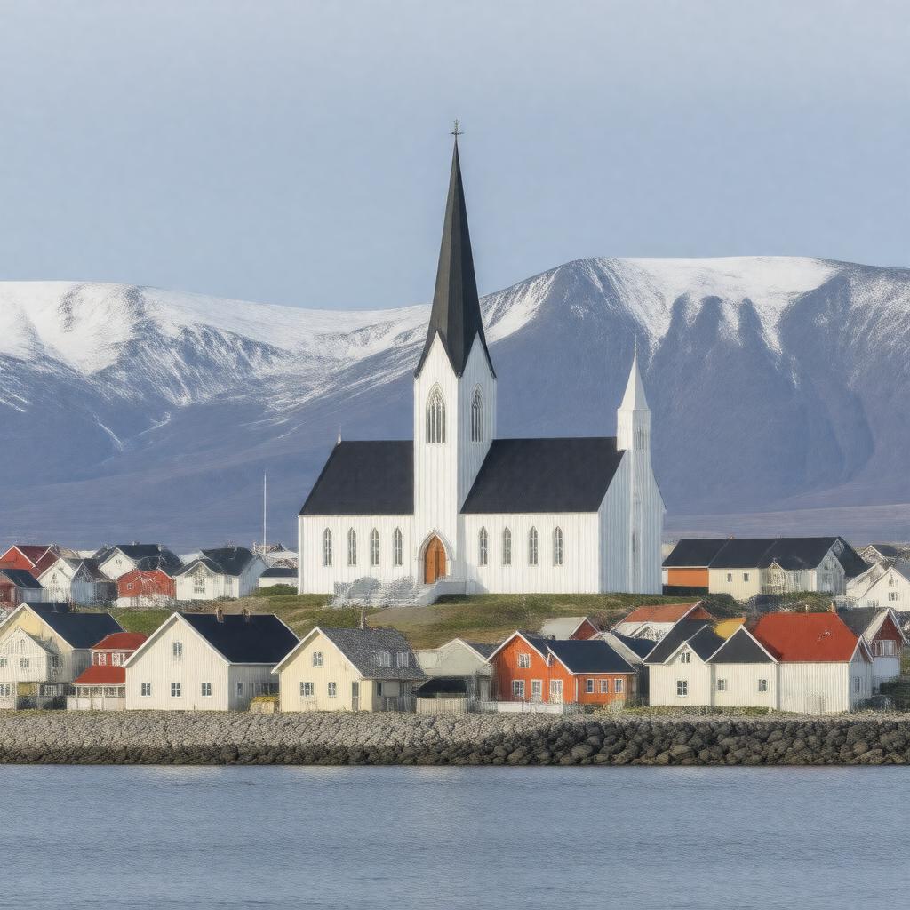 AI-created image of Church of Greenland