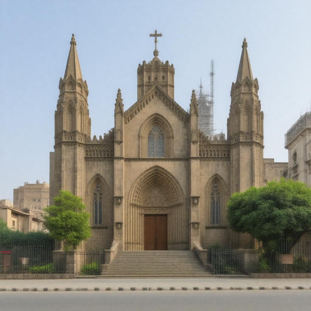 AI-created image of Church of Pakistan