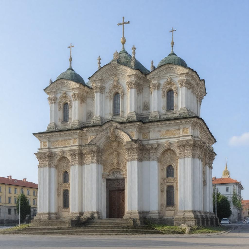 AI-created image of Church of the Exaltation of the Holy Cross