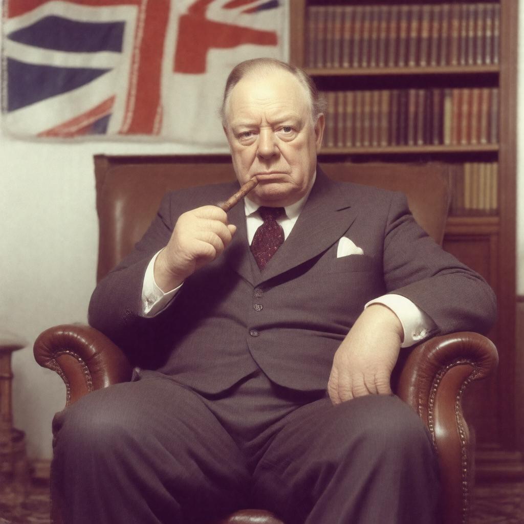 AI-created image of Churchill