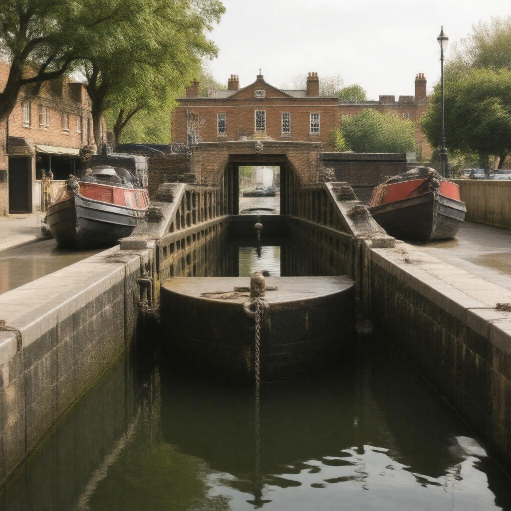 Click to view larger image AI-created image of City Road Lock
