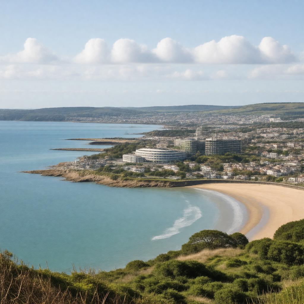 AI-created image of City and County of Swansea