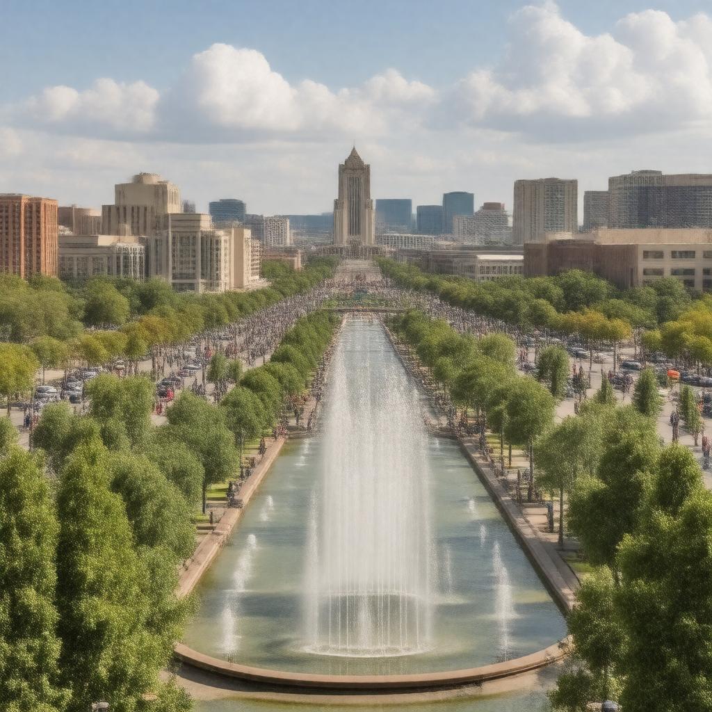 AI-created image of City of Fountains