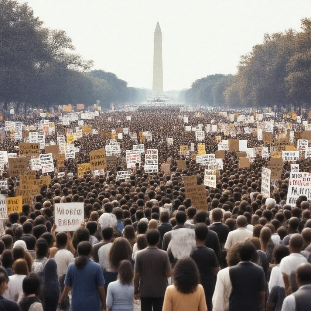 AI-created image of Civil Rights Movement