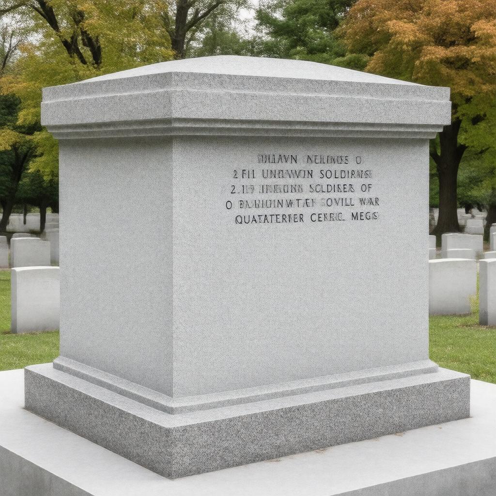 Click to view larger image AI-created image of Civil War Unknowns Monument