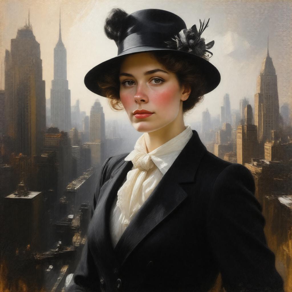 AI-created image of Claire Merritt Hodgson