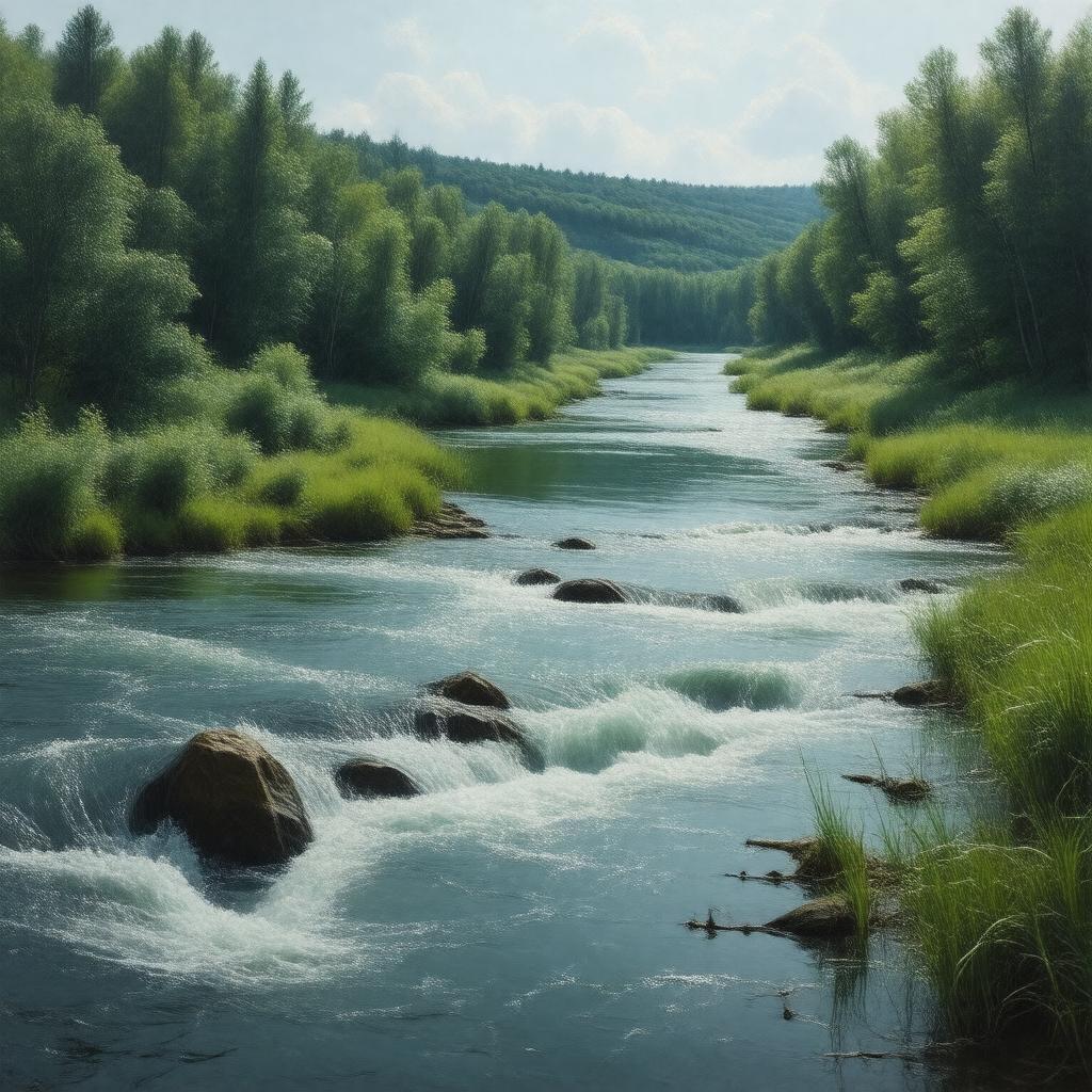 AI-created image of Clam River