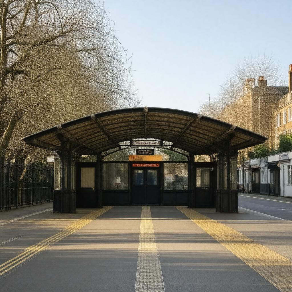 AI-created image of Clapham Common tube station