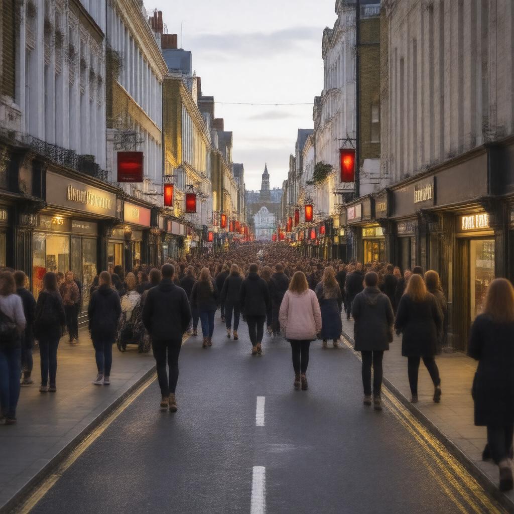 AI-created image of Clapham High Street