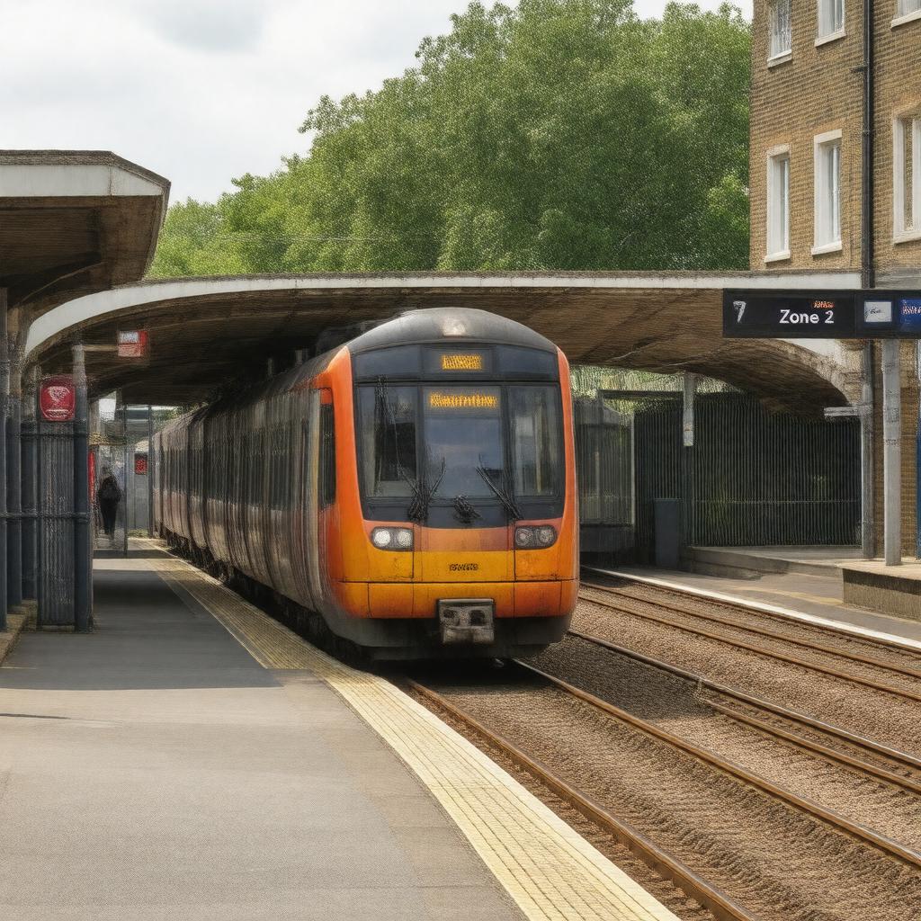 AI-created image of Clapham High Street railway station
