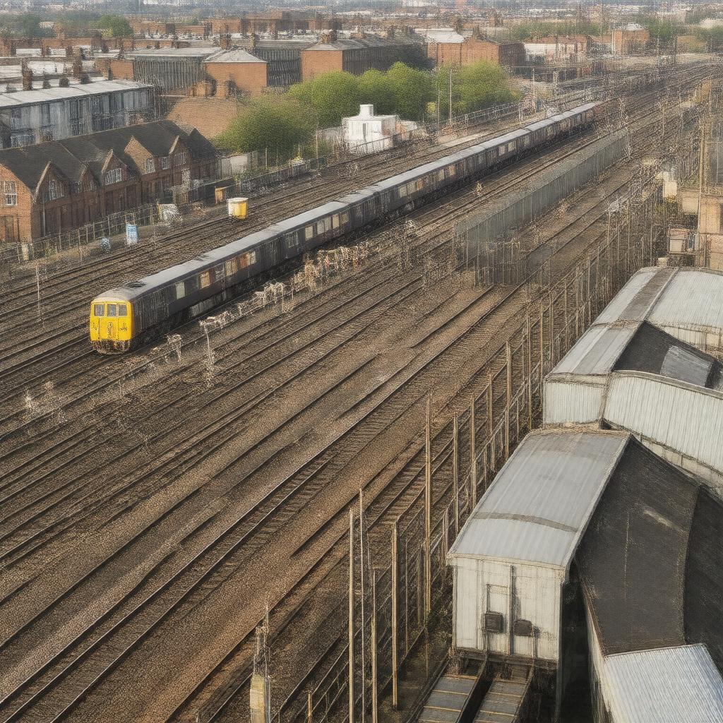 AI-created image of Clapham Junction Sidings