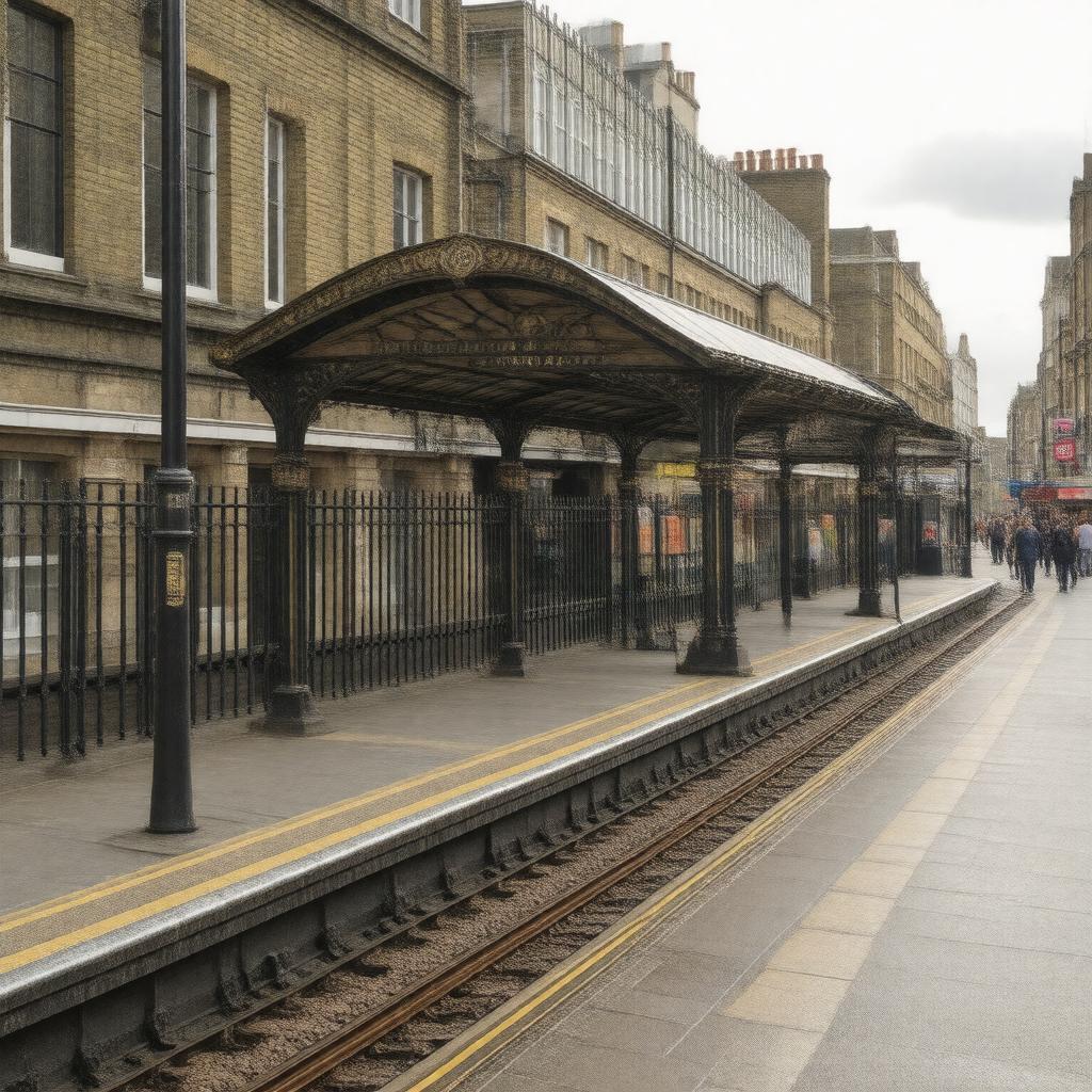 AI-created image of Clapham North station