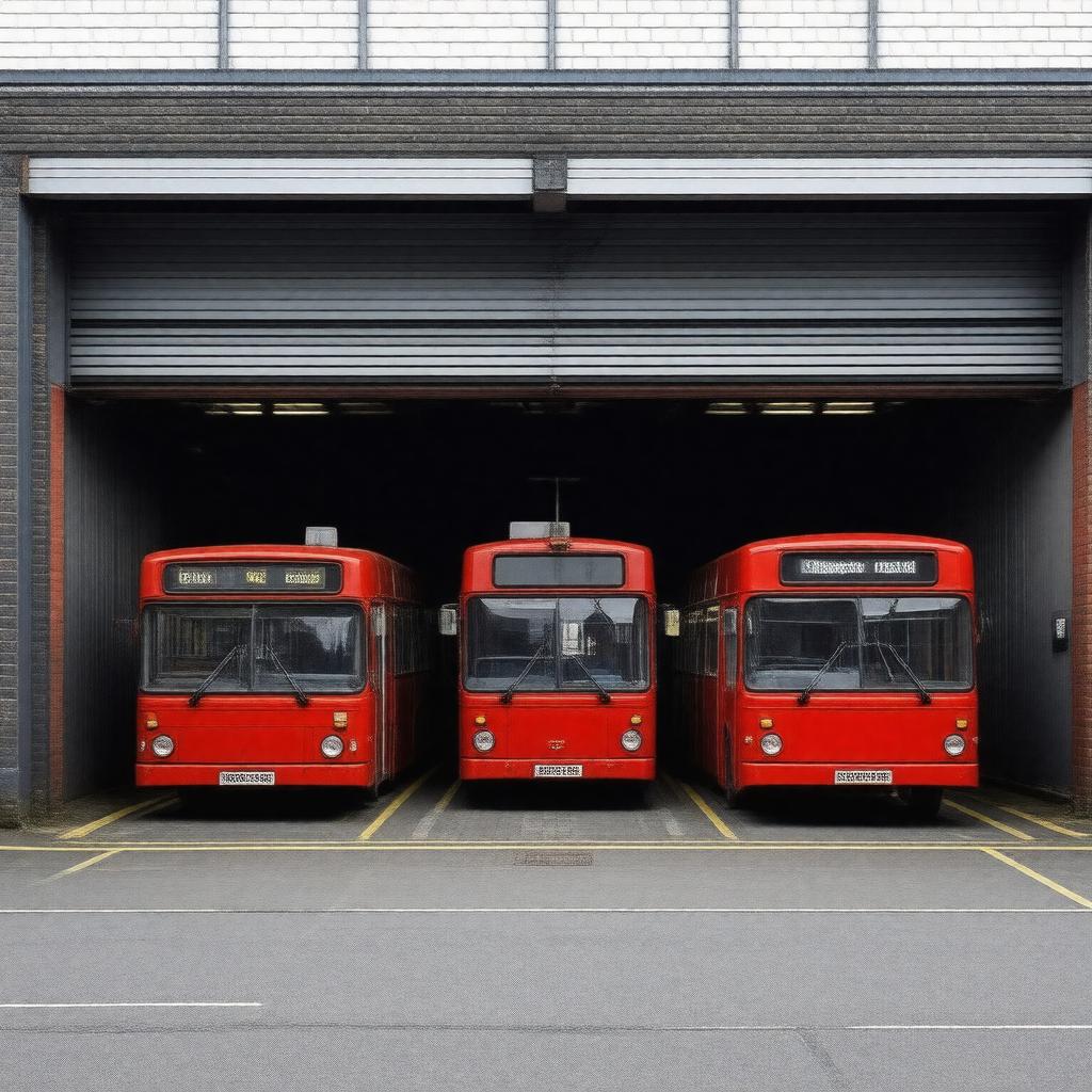 AI-created image of Clapham garage